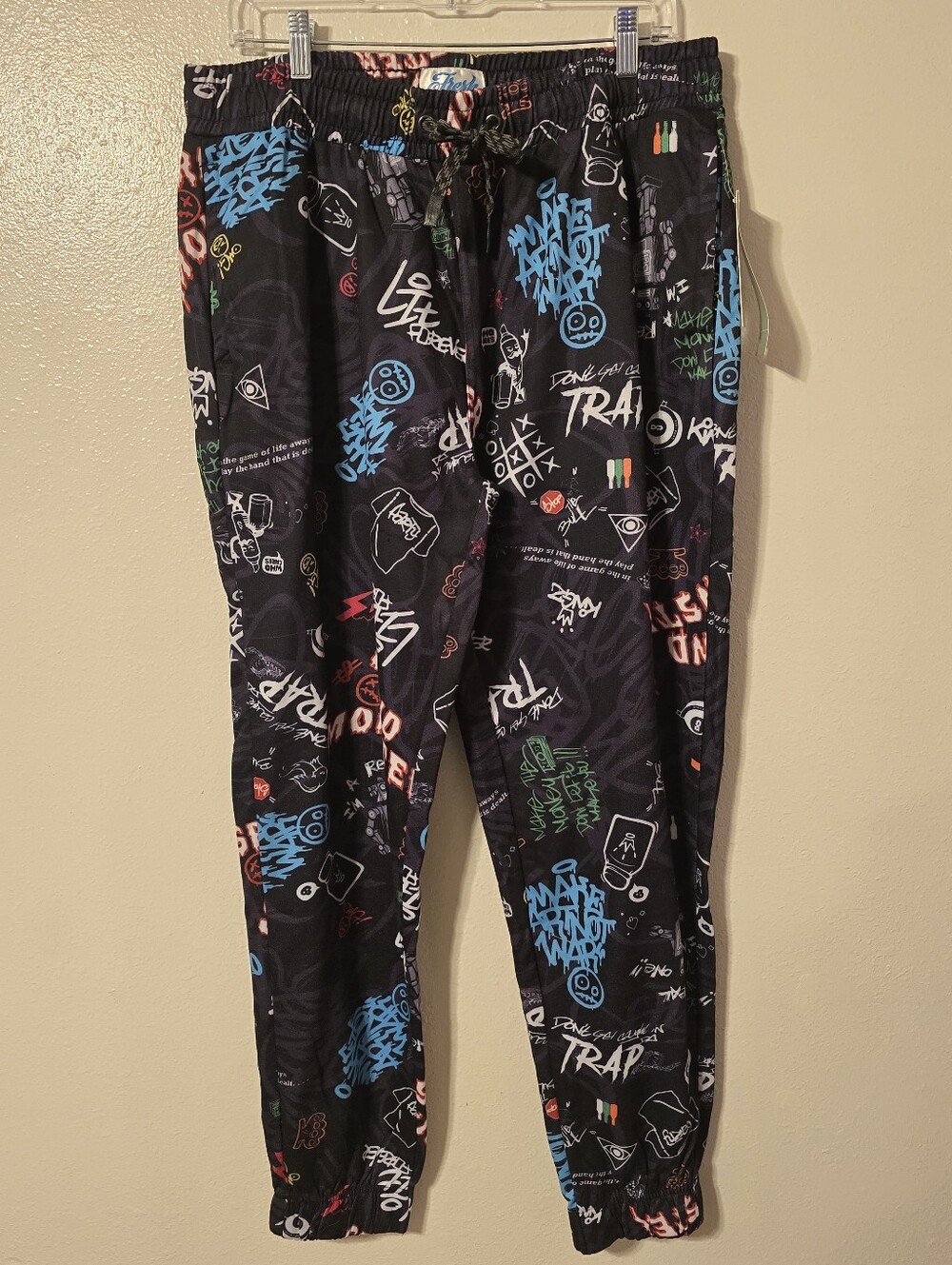 Fresh Prints of Bel-Air Graffiti Joggers Men's XL NWT